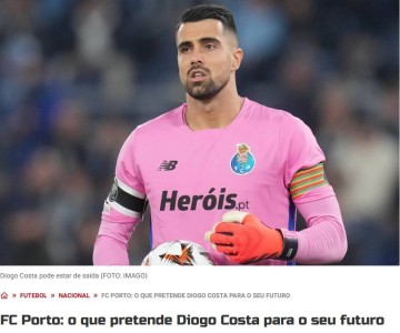 天价门将?葡媒:曼城&曼联有意葡萄牙国门科斯塔,标价6000万欧